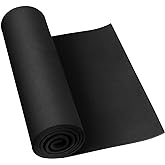 Do²ping Black Foam Sheets Roll, 5mm Thick Premium Cosplay EVA Foam Sheet, 13.9" x 59" with High Density 86kg/m3 Craft Foam fo