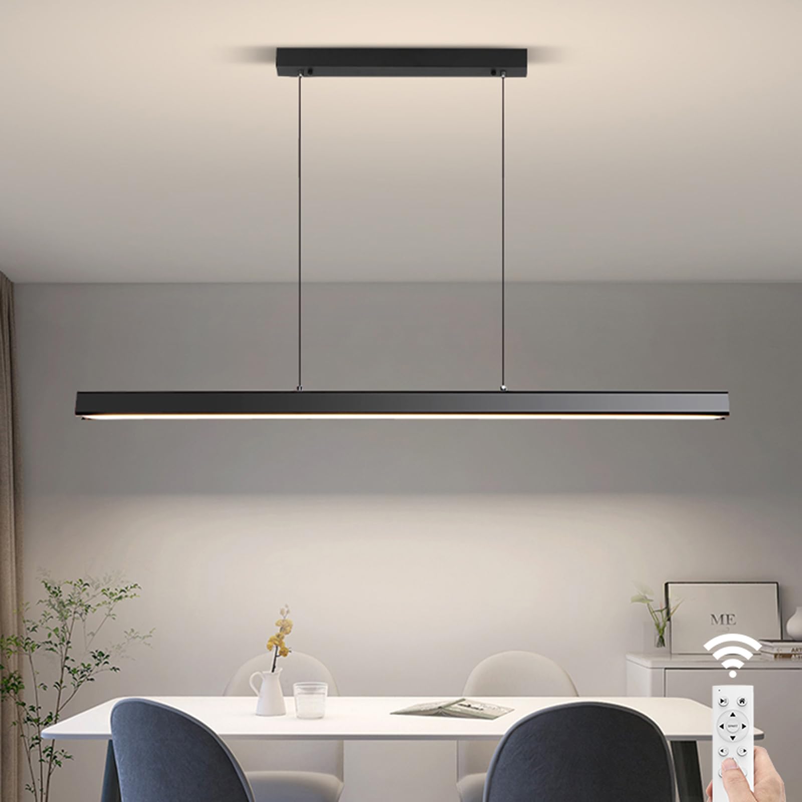 JAYMP Minimalist Linear Pendant Light Dimmable LED