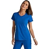 BARCO Grey's Anatomy Spandex Stretch Direct - Bolt Scrub Top for Women, V-Neck Women's Scrub Top