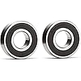 Donepart 6001-2RS Ball Bearing 6001 Bearing Small Bearing 12mm ID 28mm OD 8mm Width ABEC3 High Speed Double Sealed Bearings for Electric Motor, Wheels, Bike, Mower, Spinners (2 Pack)