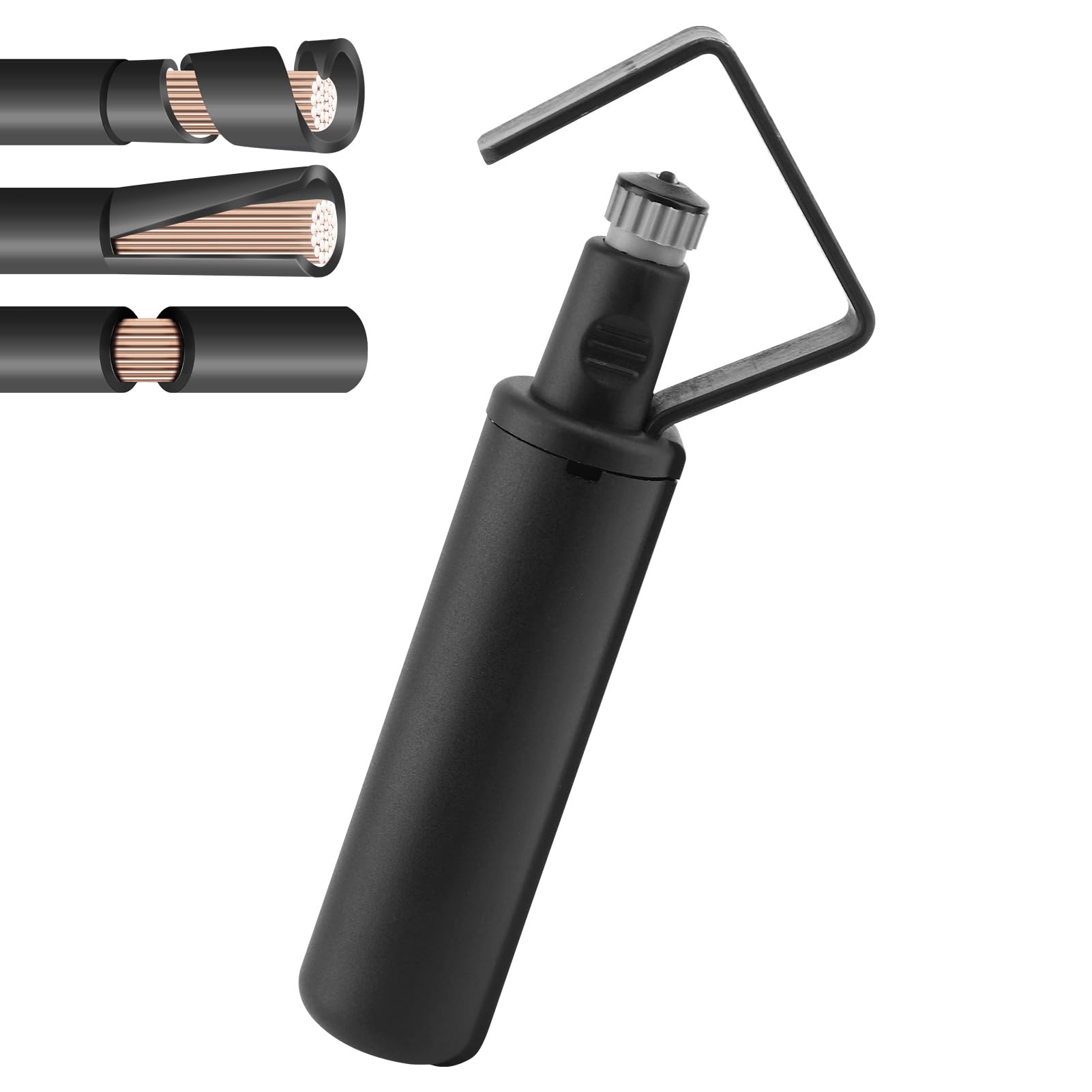 WODHMIEY Wire Stripper Tool with 3 Cutting Modes, Adjustable Cable Clamp, Tool Steel Blade, for Wire Stripping and Cutting, Compact and Easy to Use, Ideal for 0.75-1.57in/19-40mm Cables