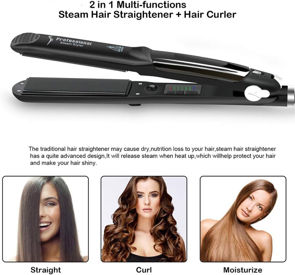 Amazon Com Home Massager Professional Steam Hair Straightener