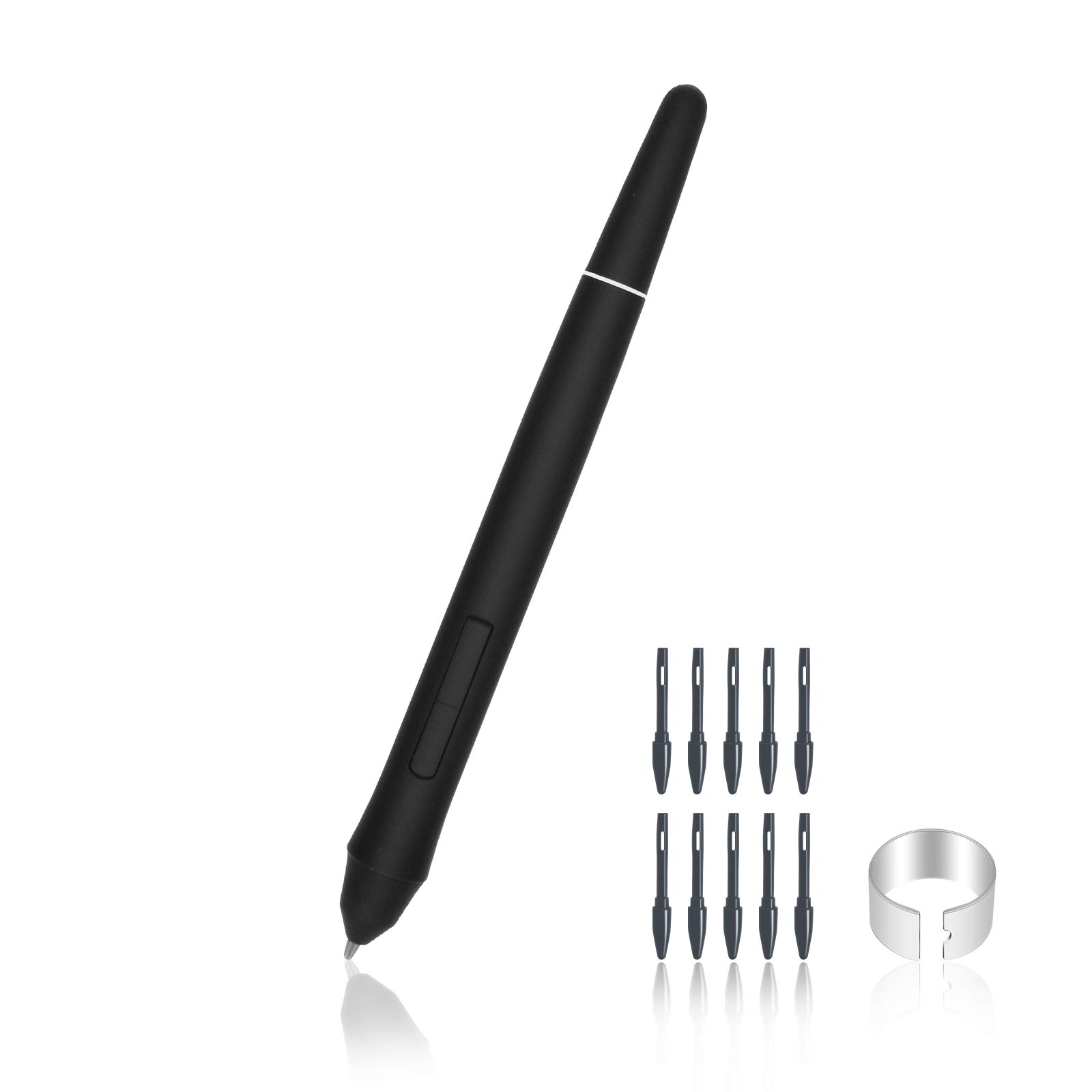 Kenting Z7 Battery-free Stylus Pen 8192 Levels Pen Pressure with 10-Pack Replacement Nibs Compatible with Kenting Digital Drawing Tablet with Screen Pen Display KT16