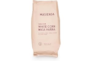 Masienda Heirloom White Corn Masa Harina/Flour. Nixtamalized Corn Flour Perfect for Corn Tortillas, Tamales, Tostadas, Pupusas, Arepas and More. Gluten-Free, Non-GMO, Preservative-Free. 2.2 Pounds.