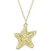 Ross-Simons Italian 14kt Yellow Gold Starfish Necklace. 18 inches