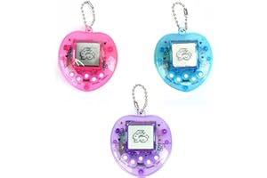 Luqeeg Virtual Pets Toy Virtual Pets Game Machine for Social Play, Handheld Electronic Digital for Kids, 3 Pack Pet Digital T