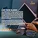 Blue Light Blocking Glasses - For Digital Eye Strain - Anti-Reflective Anti-Glare Amber Lenses for Computers and Digital Devices - Fight Visual Fatigue - Shatterproof and UV 400 Protection - Unisex