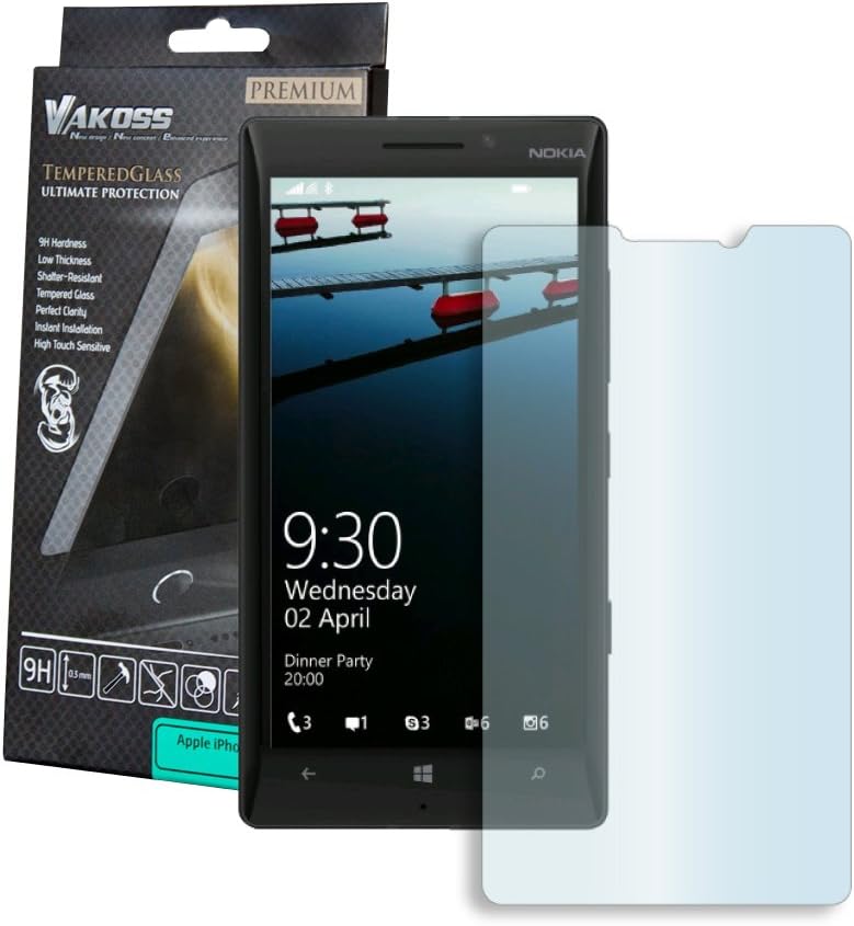 VAKOSS PTV 8193-M Screen Protector 9H Tempered Glass for Microsoft Lumia 640 XL