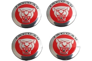 4 Pcs Car Hub Centre Caps for Jaguar XF XEL XFL F-PACE XJ 56.5mm, Wheel Center Caps Waterproof Dust Proof Protector Accessori