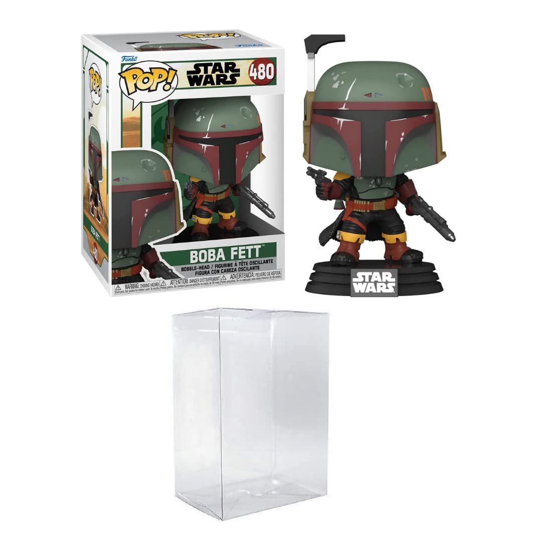 Funko Pop! Star Wars: Book of Boba Fett - Boba Fett Bundled with EcoTEK Pop Protector