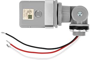 BTFO Photocell Sensor for Outdoor Lights, 120VAC 50/60Hz Controls Lighting Dusk to Dawn IP54 Waterproof Photoelectric Switch with Swivel Mount for LED/Halogen/CFL in Street Yard Landscape