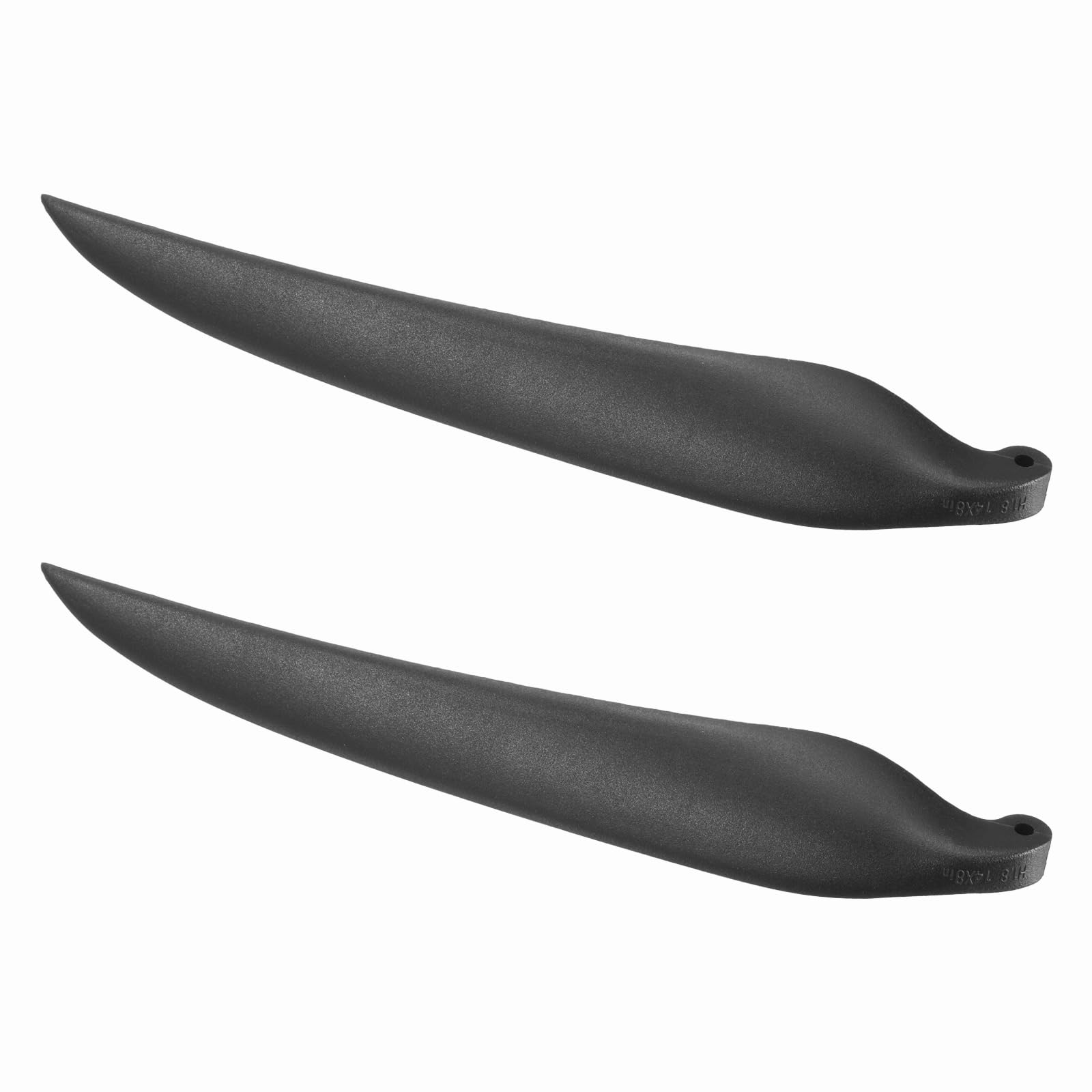 sourcing map RC Glider Propeller Replacement Prop Blades, 14x8 Inch RC Folding Propeller Nylon Blades Parts for Spinner D28-D48mm Glider Airplane Prop Replacement(Black, 1 Pair)