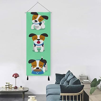Familia de cachorros Perro de dibujos animados Arte de la pared