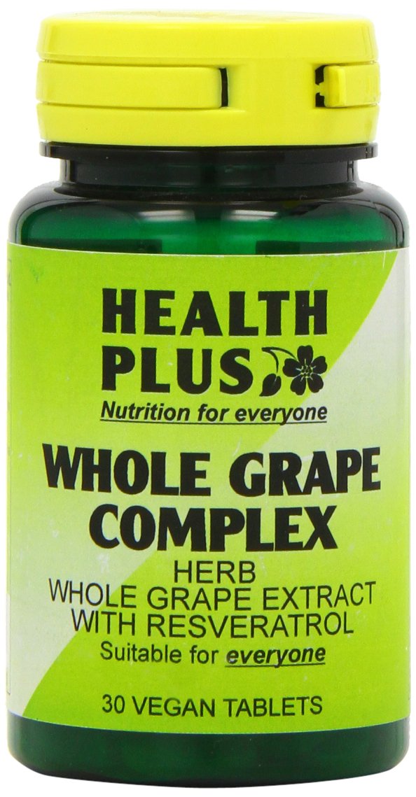Health Plus Whole Grape Complex Antioxidant Plant Supplement - 30 Tablets