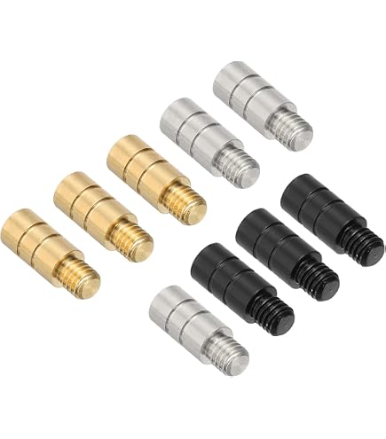 thumbnail image 2 of 36Pcs Brass Dart Weights Set – 1.5g, 2g, 2.5g, 3g – 2BA Thread Adjustable Weights For Steel Tip Darts In Black, Silver & Gold 2 of 12