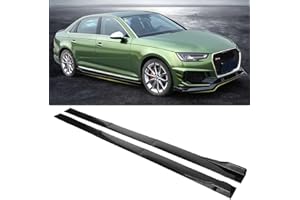 DREAMIZER for Universal Car Side Skirt Extension Rocker Panel Body Kit Lip Splitters 6pcs Gloss Black