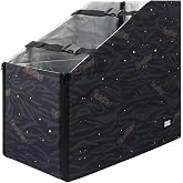 ROCKBROS 20 Inch Folding Bike Travel Case (Fits 16"-22"), Portable Bicycle Storage Bag, Semi-Hard Carrier Box with Wooden Base &amp; Rain Cover for Car Trunk and Commute