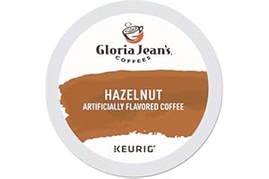 Gloria Jean's Coffees Hazelnut, Single-Serve Keurig K-Cup Pods, Flavored Medium Roast Coffee, 24 Count