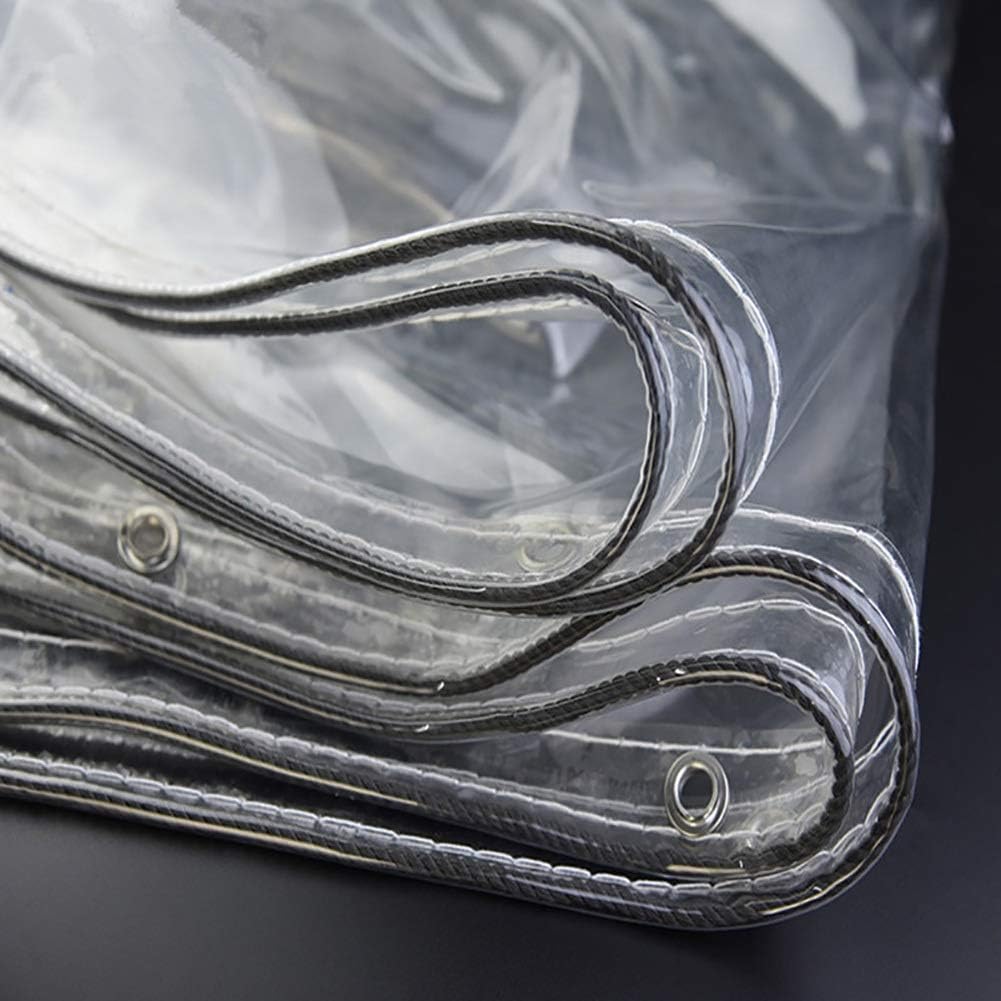 WGE Waterproof Clear Tarps with Metal Grommets, Multiple