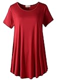 LARACE Plus Size Tops for Women Short Sleeve Shirts