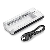 EBL AA AAA Battery Charger, 8-Bay Individual
