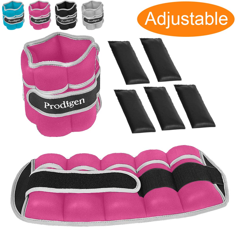 Prodigen Adjustable Ankle Weights Set for Men & Women Ankle Wrist Weight for Walking, Jogging, Gymnastics