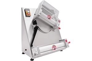 SBPKMARSCT Pizza Molding Machine, 110V 4-12 Inch Commercial Electric Pizza Dough Roller Sheeter Pastry Making Machine Food Preparation Equipment for Dough, Pita Breads, Tortillas, Flatbreads