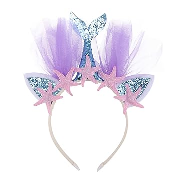 Buy Frcolor Glitter Mermaid Hair Bands Cute Adorable Mesh Hair