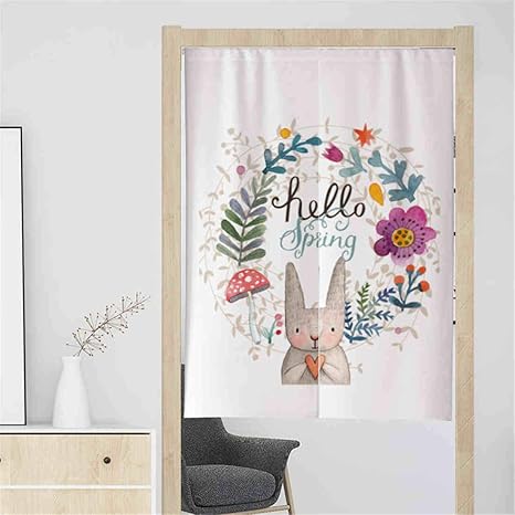 Amazon 暖簾 のれん 可愛い 目隠しロング暖簾 北欧 暖簾 間仕切り玄関 70x150cm のれん オンライン通販