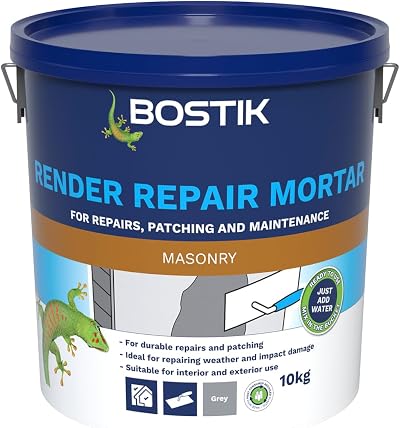 Bostik Cementone Render Repair Mortar 10kg Durable Weather Exterior Interior