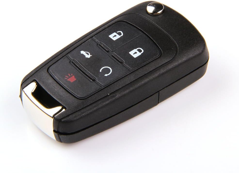 ARANA New Modify uncut switch 5 Buttons Flip Folding Remote Key Fob Case for Chevy 2010 2011 2012 2013 Chevrole