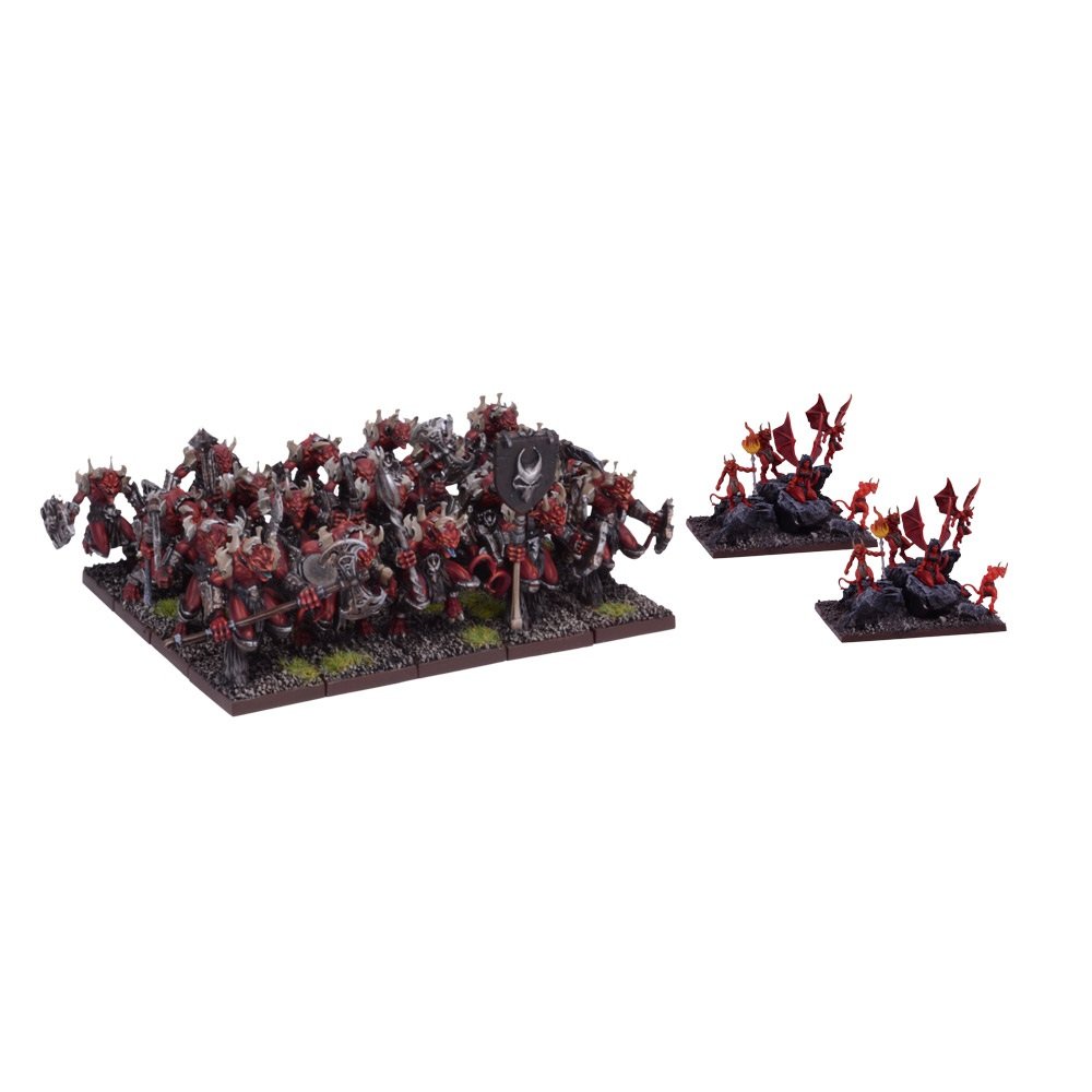 Mantic Lower Abyssal Regiment - 20 Plastic Miniatures - Infantry - Age 14+