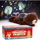 Sound Sleepers Bear – Stuffed Animal Night Light & Baby Night Light Projector with Soothing Music | Plush Toddler Night Light Projector, Sound Machine & Nursery Star Projector