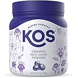 KOS Organic Açaí Juice Powder - Natural Antioxidant Superfood Açaí Juice Powder - Polyphenol Abundant, Anti-Aging, USDA…
