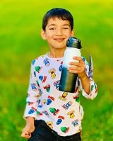 GOPPUS 600ml Stainless Steel Water Bottle with Straw, Double Wall Insulated view 9