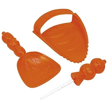 EDUPLAY Halloween Kürbis Schnitzset, Kunststoff, Stück:6 Stück