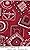 Bandana Red Series F0268 Vinyl Tablecloth 54" X 45' Roll