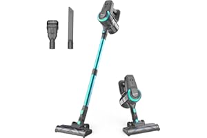 DEVOAC N300 Cordless Vacuum Cleaner, 6 in 1 Ultra-Lightweight Stick Vacuum, 2200mAh Battery Up to 40mins Runtime, Powerful Handheld Vacuum for Hard Floor Carpet Pet Hair Home