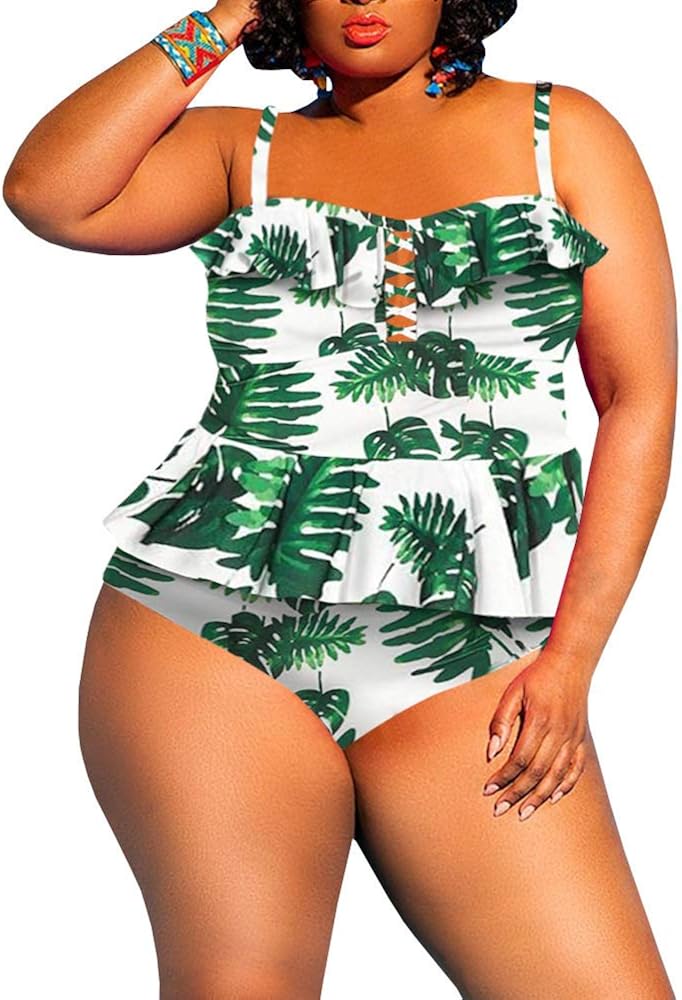 plus size swimwear 2 piece