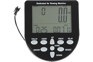 DYNWAVE Rowing Machine Counter Monitor Analytical Instrument Professional Meter Timer for Mileage Heart Rate Distance Display