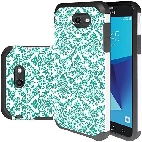 Galaxy J7 V/Galaxy J7 Perx/Galaxy J7 Sky Pro /Galaxy Halo Case, CimdaUS Drop Protection Shock Absorption Hybrid Dual Layer Armor Protective Defender Case Cover for Samsung Galaxy J7 2017 / J7V (B-02)