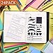 Bullet Journal Stencil, 24 Pieces Journal Stencils Set for Journal/Notebook/Diary/Scrapbook/Various DIY Drawing Book Plastic Planner Stencils