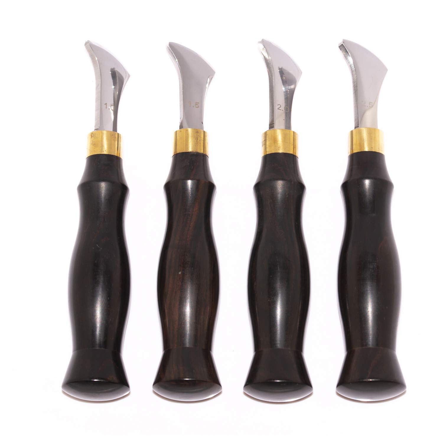 Citian 1mm Leather Edge Creaser, Shallow Slot Edge Lineer Edge Device Creasing Trimmer Crimping Tools, Stainless Steel Edge Marking Black Wood Handle Leather Craft