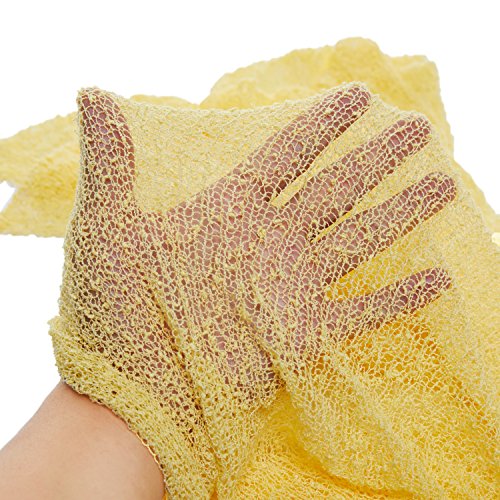 Newborn Baby Photography Props - Long Ripple Wrap Blanket and Lace Beads Headband (MatWrapSet-Yellow+White, OneSize)