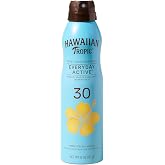 Hawaiian Tropic Island Sport Sunscreen Spray, Clear Coconut, 6 Ounce | Sport sunscreen, Sweat and water resistant, Easy spray application, Clear sunblock, UVA/UVB broad spectrum protection
