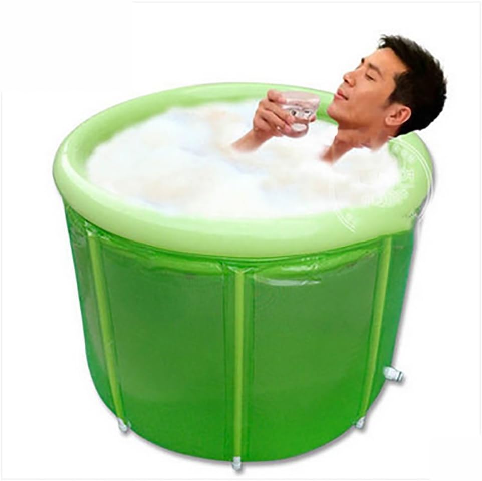 NUOAO Ultralarge Thickening Bath Bucket,Bathtub Adult Folding Inflatable Bathtub Double With Pump,100cm80cm