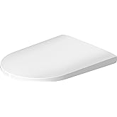Duravt D-Neo Elongated Toilet Seat with Soft Close and Stainless Steel Hinges, White - 0026290000
