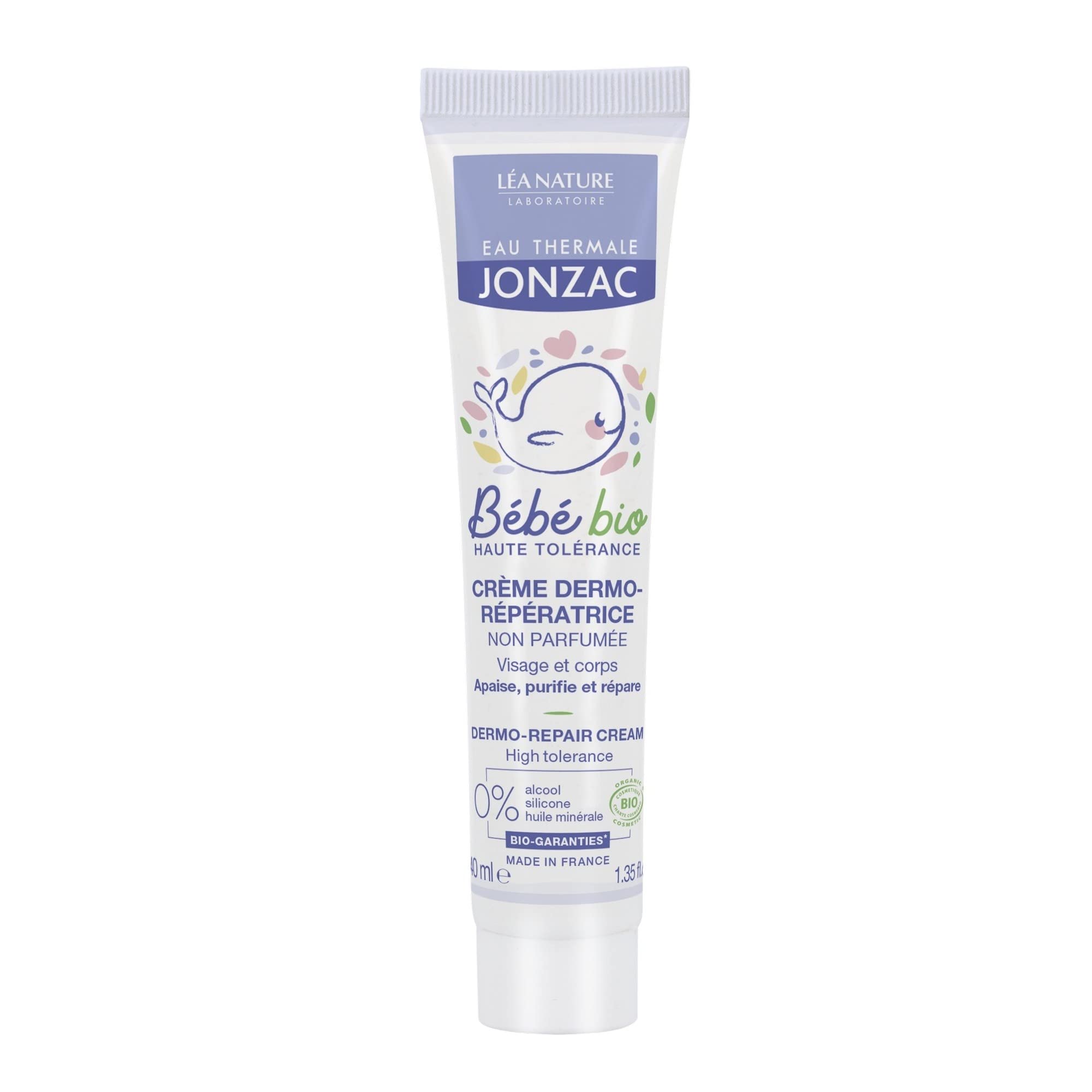 Eau Thermale Jonzac Organic Cosmetic Baby Care Dermo Repair Cream, 40 ml