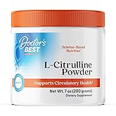 Doctors Best L-Citrulline Powder, Supports Circulatory Health, Non-GMO, Gluten Free, Soy Free, Vegan Net Wt. 7 oz (200 Grams)
