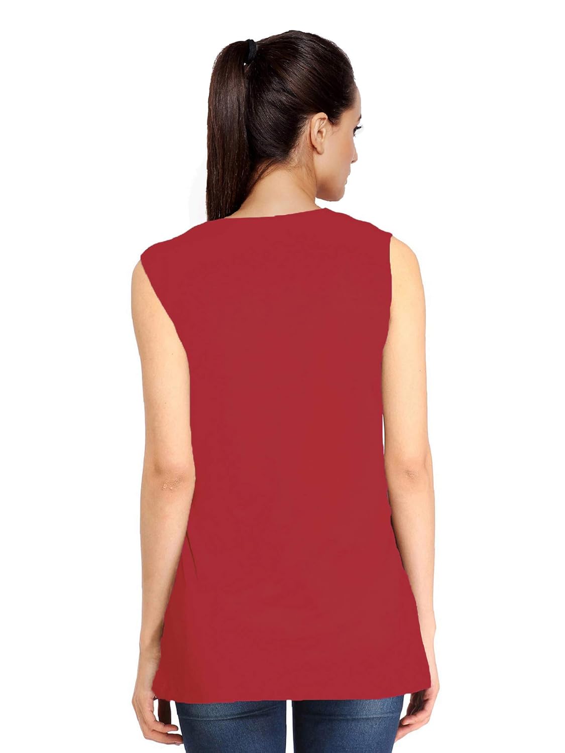 uniq shurgs for womens latest sleeveless with pocket (maroon)